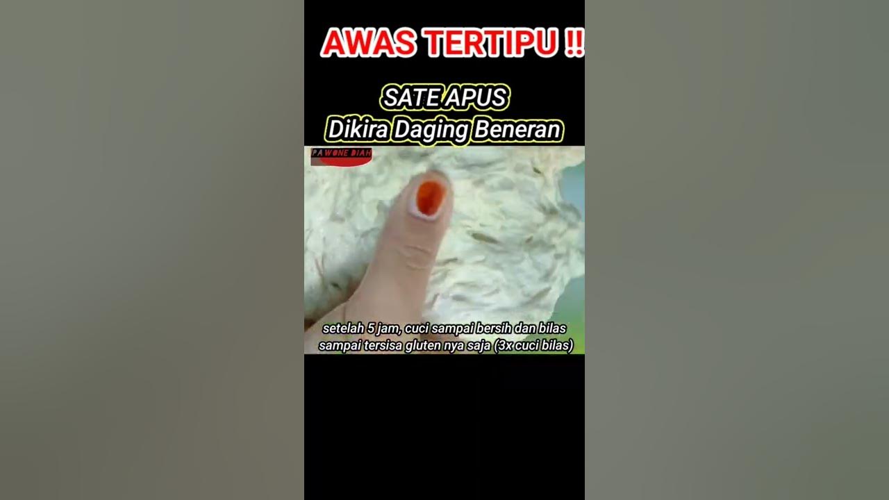 SATE APUS Daging KW (vegetarian) persis daging beneran #shorts