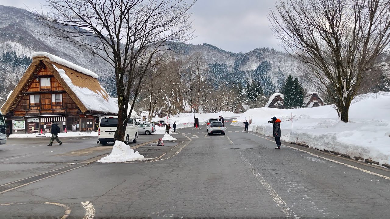 Amazing Winter Drive to the Famous Japan’s UNESCO World Heritage Site Shirakawa-go | 4K HDR 60fps