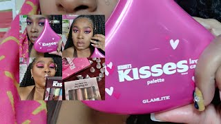 a brand to share:Hershey kisses pallet and glosses/women month shoutout/lash fail/ @denisewilsonart