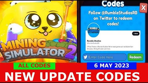 *NEW UPDATE CODES* [UPDATE 39] Mining Simulator 2 ROBLOX | ALL CODES | May 6, 2023