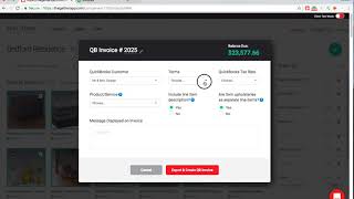 Gatherit.co - How to Push Items to an Invoice in Quickbooks Online