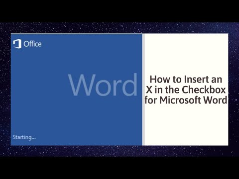 माइक्रोसॉफ्ट वर्ड में एक्स चेकबॉक्स कैसे डालें