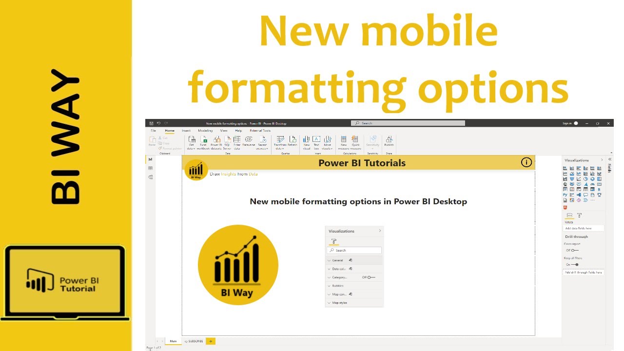 New mobile formatting options - Power BI - YouTube