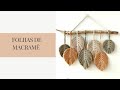 Diy, folhas de macramê estilo BOHO.