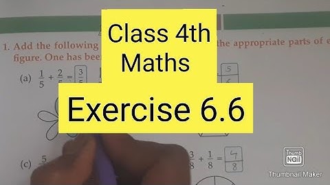 CBSE // Class 4th // Maths // Exercise 6.6