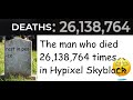 The man who died 26,138,764 times in Hypixel Skyblock