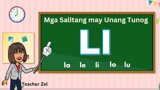 Mga Salitang may Unang Tunog ng  /Ll/