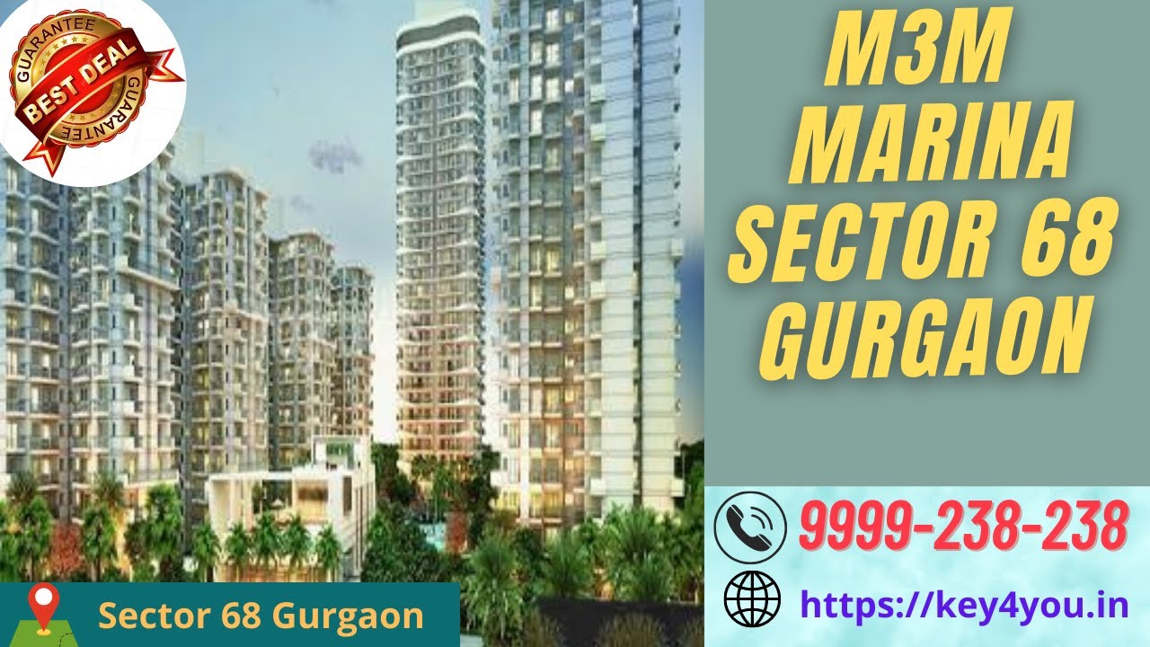 M3M Marina sector 68 Gurgaon || Luxury 2 Bhk & 3 Bhk Apartments in Gurgaon