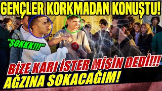 AĞZINA SOKACAĞIM!!! ''KARI İSTER MİSİN DİYE SORDULAR!'' MEYDAN KARIŞTI - SOKAK RÖPORTAJLARI