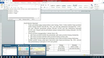 Logika Fuzzy metode Mamdani dengan Matlab