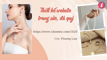 Thiết kế website trang sức đá quý sang trọng chuyên nghiệp