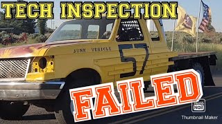 All that work and failed tech inspection 7.3 idi diesel race truck build