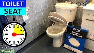 Wickes Square Thermoset Plastic Soft Close Toilet Seat - White