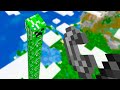 encontrei o creeper mais alto do minecraft e ele explodiu