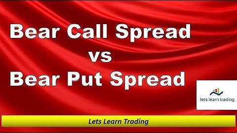 Bear put Spread vs Bear call spread | Credit spread or Debit Spread Option trading strategy