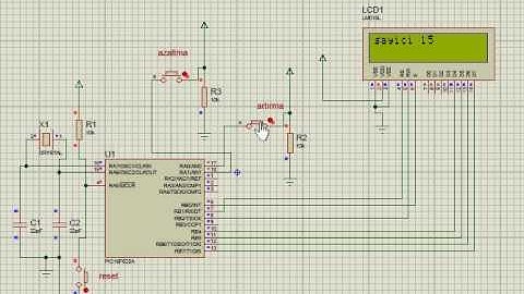 pic programlama ileri geri sayıcı devre lcd kullanıldı