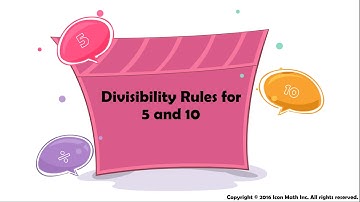 Divisibility Rules for 5 and 10