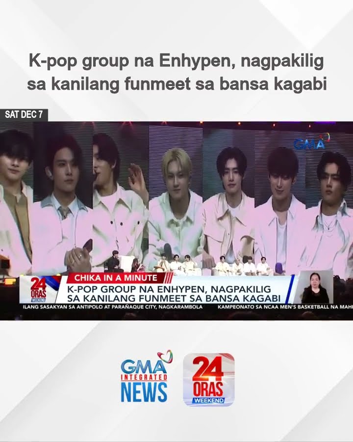 K-pop group na Enhypen, nagpakilig sa kanilang funmeet sa bansa kagabi | 24 Oras Weekend