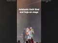moment Adekunle Gold was surprised by Simi and Deja during his concert.