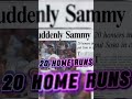Sammy Sosa explota,20 Home Runs en un mes,un nuevo récord en la MLB.