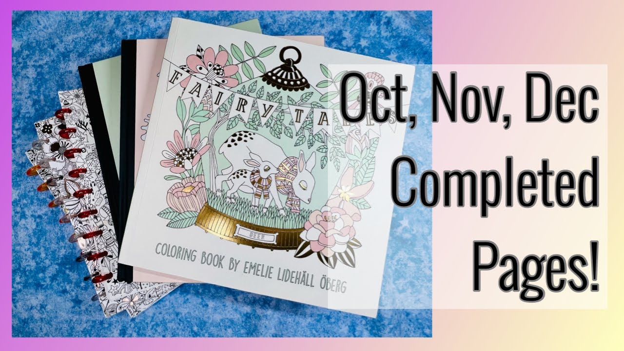 October - December 2024 Completed Coloring Pages