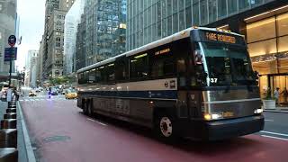 MTA Bus #3214 on the BxM8 to Pelham Bay at Madison Av & 42nd St