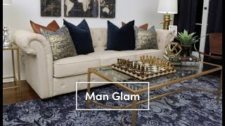 A "Man Glam" Living Room