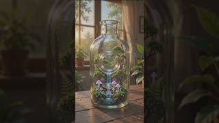 Tiny Forest Inside a Glass Bottle 🌿✨ | AI Miniature World #shorts #aiartwork #ainfts #ainft