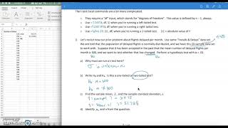 Math 141 - Hypothesis Testing Errors & Excel (Part 3)