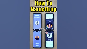 How To Use NameDrop #shorts