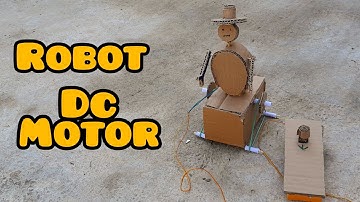 How to make robot with cardboard and motor dc