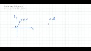 Vector operatorations: addition, subtraction, scalar multiplication, Part 2, algebraic