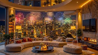 New Year’s Eve 2026 Chicago Fireworks 🎆 Cozy Luxury Apartment with Soft Jazz Music for Deep Sleep screenshot 5