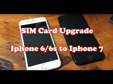 How to Transfer SIM Card from iphone 6 / 6s to Iphone 7 - YouTube