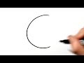 How to draw a cat after writing letter c  lettertoons