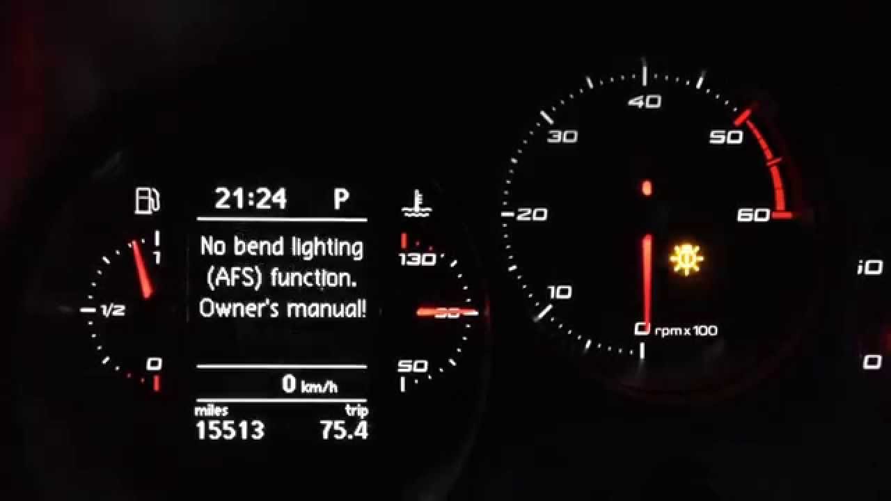 SEAT Leon Mk2 MFD - No Bend Lighting (AFS) Function ... 2012 vw cc fuse box 