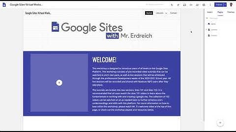 Customizing Navigation on Google Sites