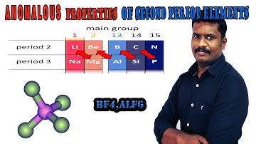 9.Anomalous Properties of Second Period Elements | Diagonal Relationship | CHEMISTRY TEACH| in Tamil