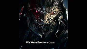 Mary on A Cross Optimus Prime And Megatron: We Were Brothers Once Once #Transformers #edit