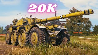 Panhard EBR 105 - 20K Spot + Damage  World of Tanks Replays