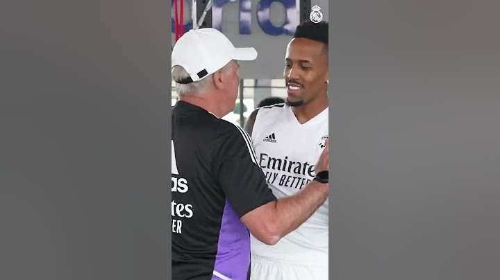 Happy to be back | Militão & Ancelotti #realmadridshorts #shorts