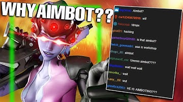 I TROLLED my Overwatch live stream that I was aimbotting with Widowmaker
