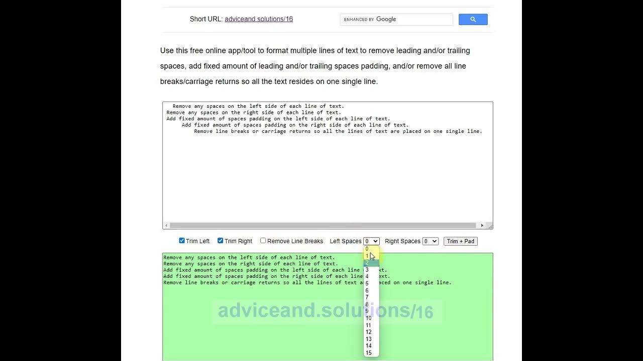 App to Remove All Spaces from Lines of Text, Remove New Lines from Text