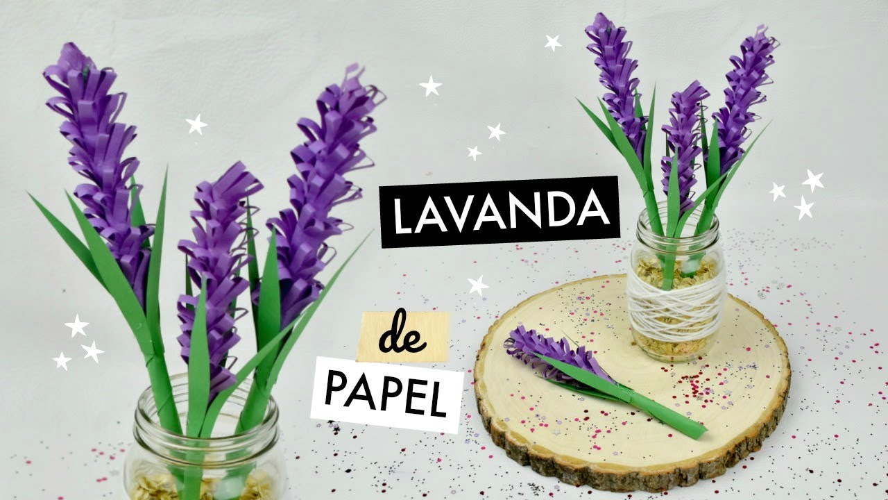 Paper Lavender Flowers - YouTube