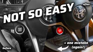I Replaced My Alfa Stelvio Start Button… It Was NOT Easy 😅