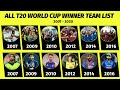 T20 World Cup Champions Team List | All T20 World Cup Winner Teams From 2007 to 2020