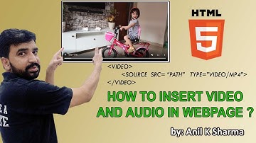 How to insert Video and Audio in HTML Tutorial (Hindi) | Video and Audio tags and attributes in HTML