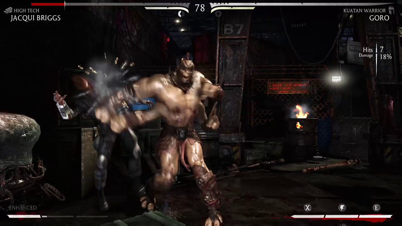 Jacqui Briggs VS Goro- Mortal combat X