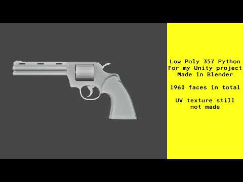 Low Poly .357 Python - Blender Showcase