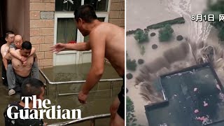 Huge sinkhole opens up in China after catastrophic flooding